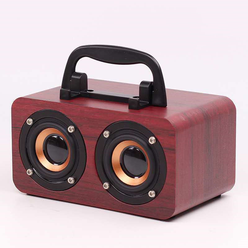 Portable Wooden Bluetooth Speaker – Natural Sound