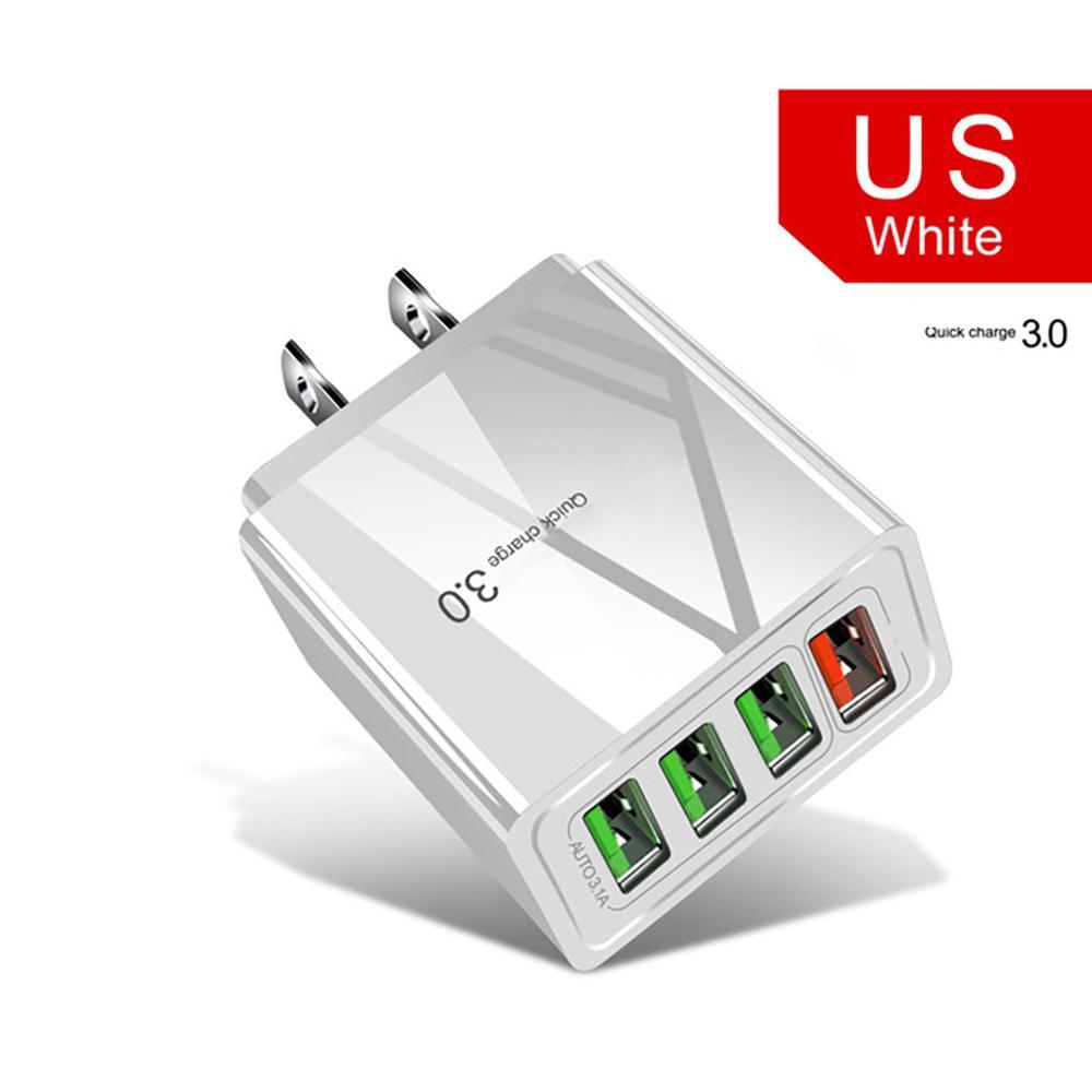 Chargeur 4 Ports USB Éclairé –  Charge Rapide