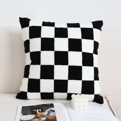 Coussin Damier Noir & Blanc