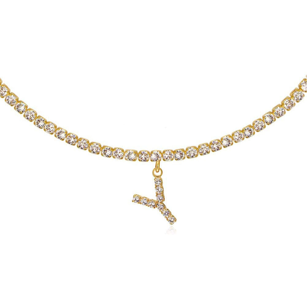 Collier Lettres en Diamant