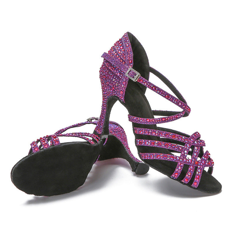 Sandales à Talons Hauts avec Strass