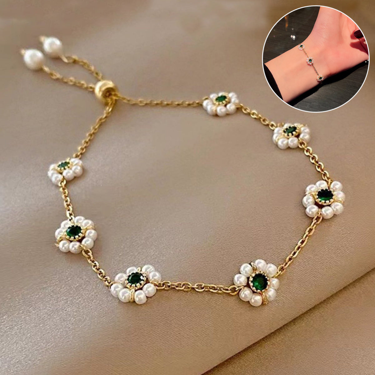 Bracelet Fleur de Perles – Élégant