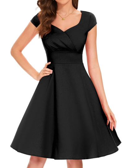 Robe Rétro Femme – Élégance Classique & Taille Cintrée