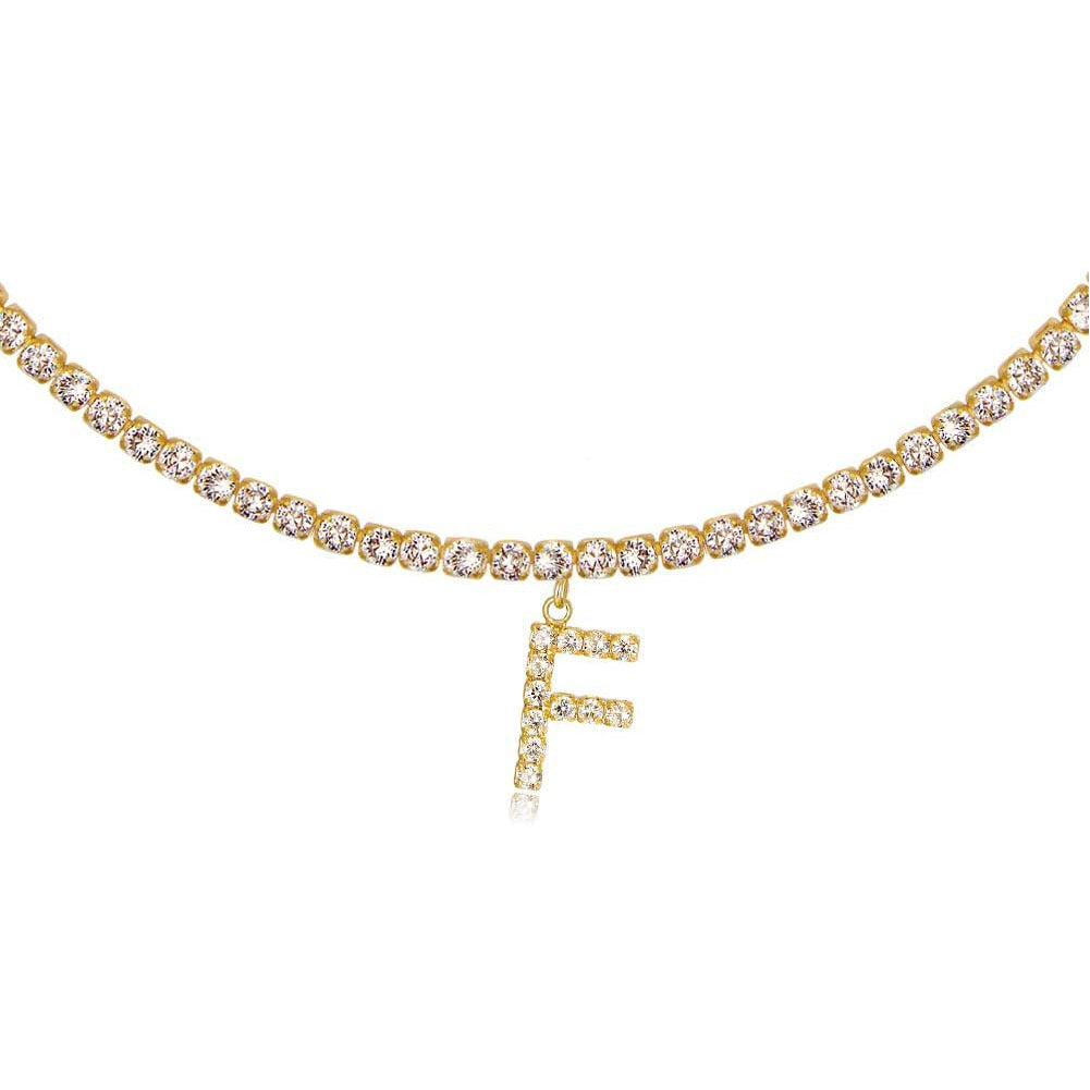 Collier Lettres en Diamant