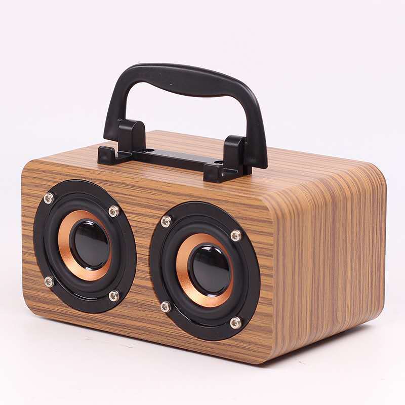 Portable Wooden Bluetooth Speaker – Natural Sound