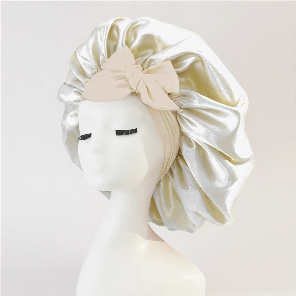 Bonnet en Satin pour  Protection des Cheveux Bouclés