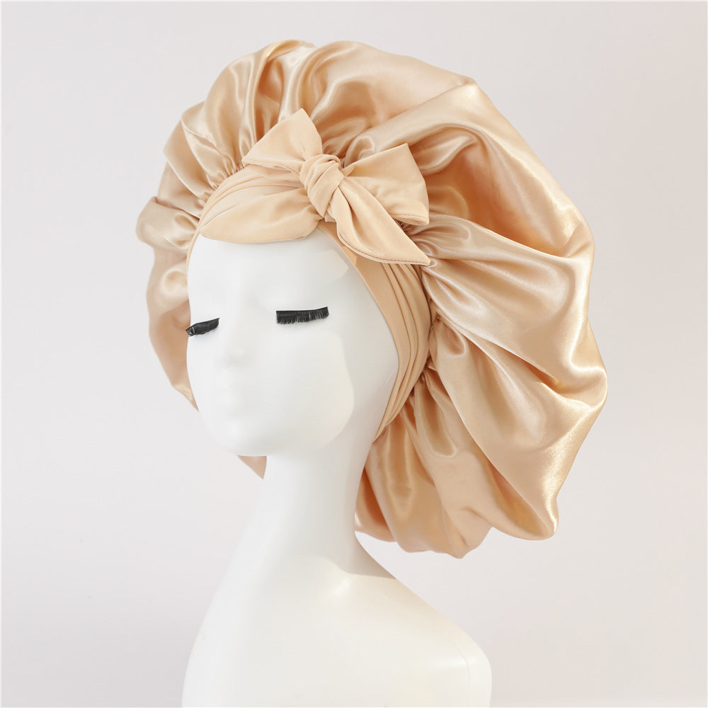 Bonnet en Satin pour  Protection des Cheveux Bouclés