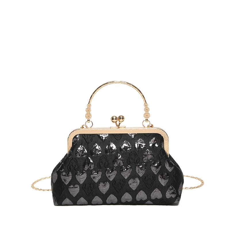 Small Heart Pattern Crossbody Bag