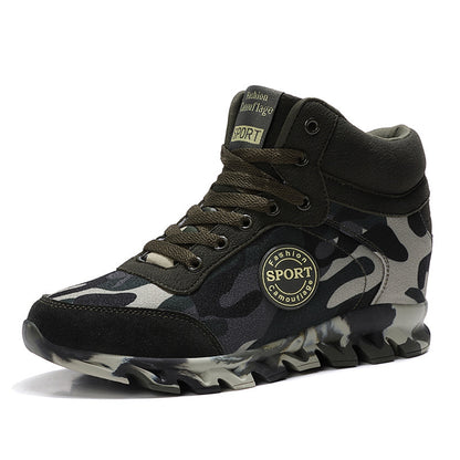 Baskets Compensées Camouflage pour Femme