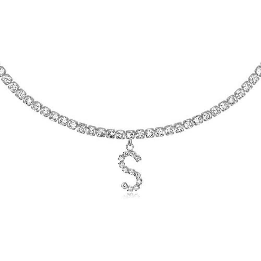 Collier Lettres en Diamant
