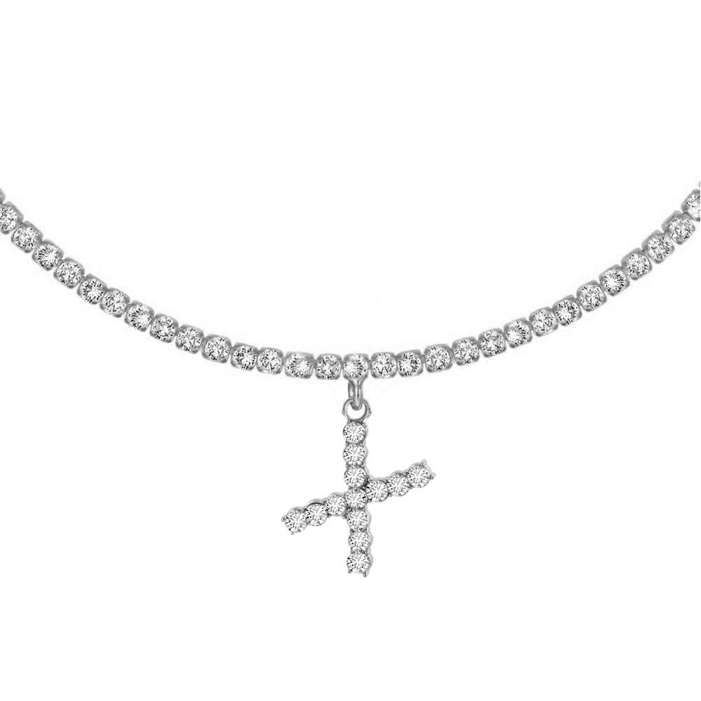 Collier Lettres en Diamant