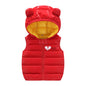 Sleeveless jackets and hooded jackets for children