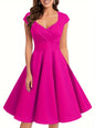 Robe Rétro Femme – Élégance Classique & Taille Cintrée