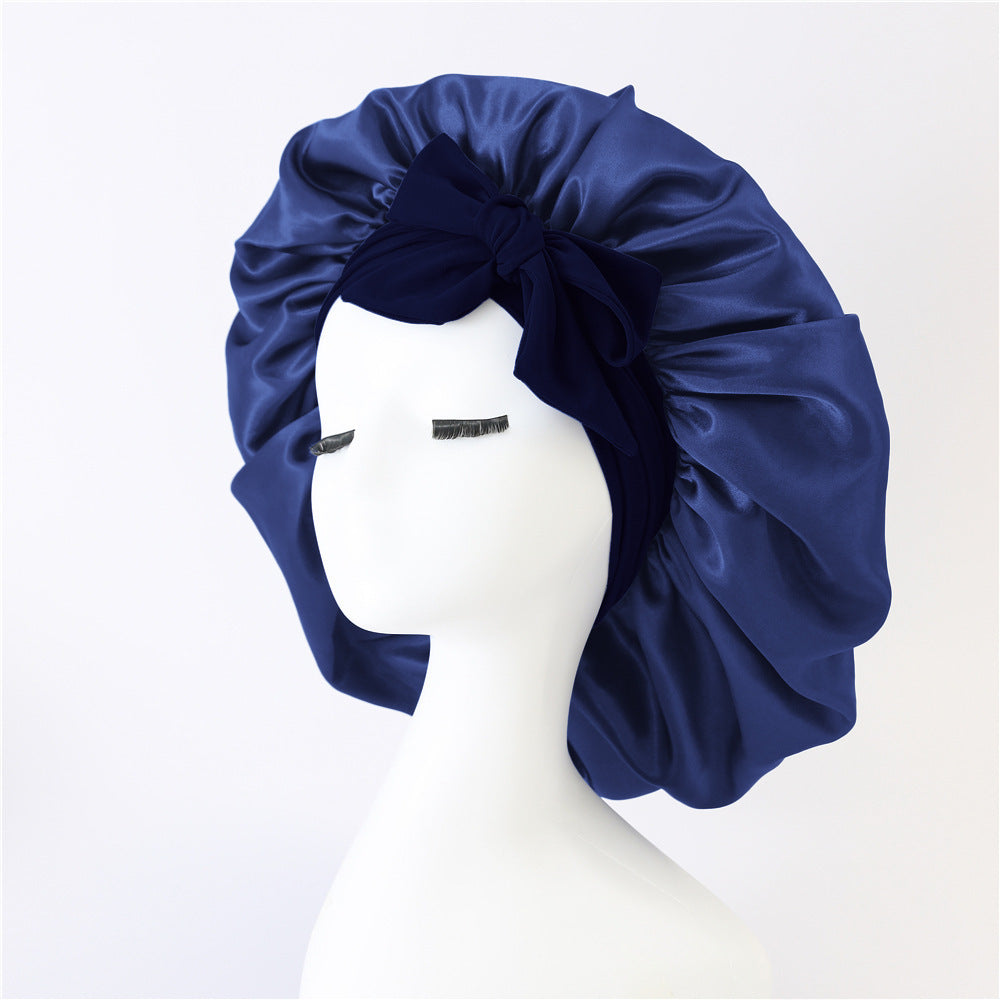 Bonnet en Satin pour  Protection des Cheveux Bouclés
