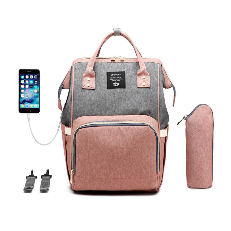 LEQUEEN Multifunctional Diaper Bag