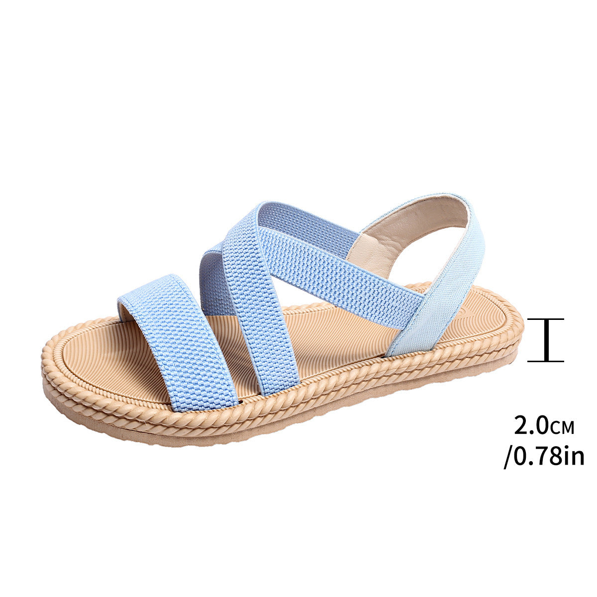 Sandales pour Femme à Bande Élastique