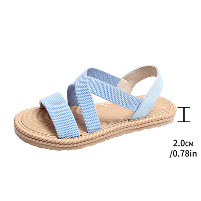 Sandales pour Femme à Bande Élastique