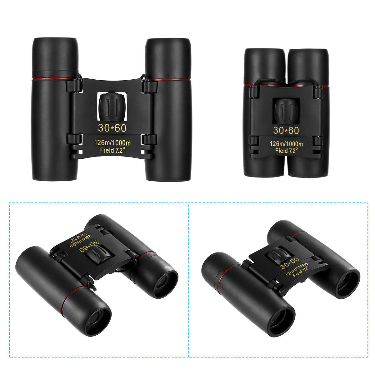 30x60 Compact Binoculars – Clear Vision for Outdoors