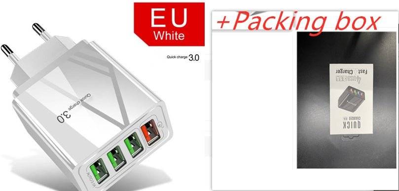 Chargeur 4 Ports USB Éclairé –  Charge Rapide