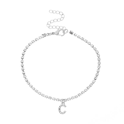 Hip-Hop Letter Anklet - Jewelry