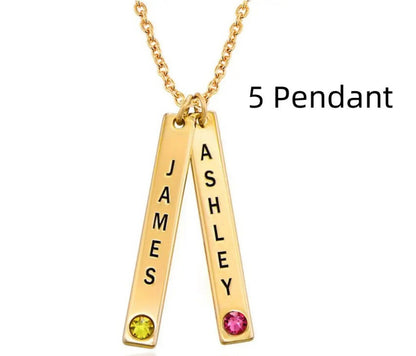 Collier Vertical Personnalisé – Cadeau Parfait