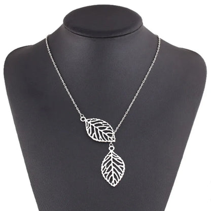 Two Leaf Necklace – Elegance and Simplicity