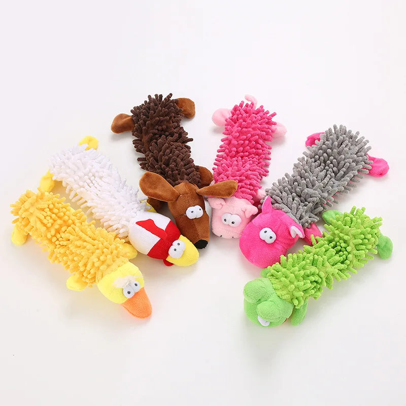 Durable Plush Dog Toy - With Squeaker