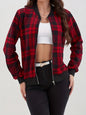 Manteau Rétro à Carreaux pour Femme