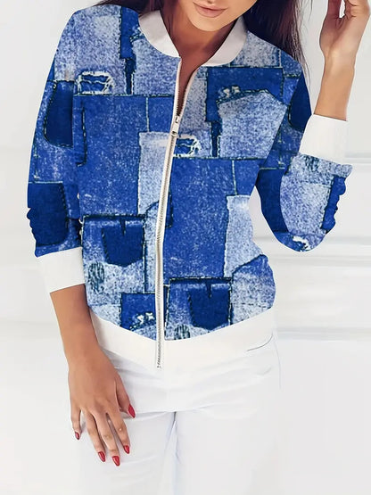 Manteau Rétro à Carreaux pour Femme