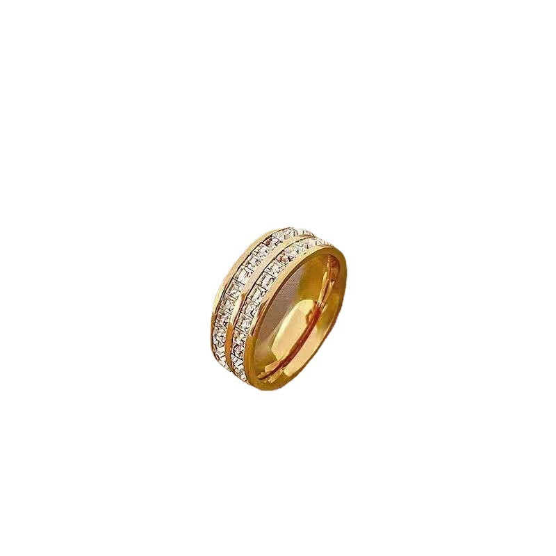 Bague Carrée Double Rang