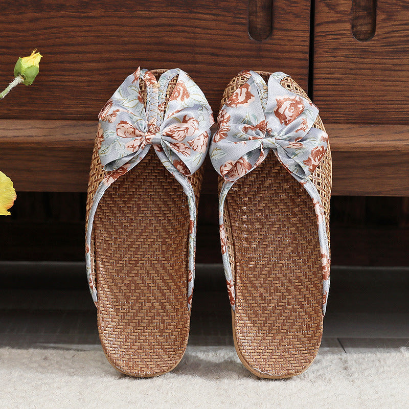 Claquettes en Rotin pour Femme