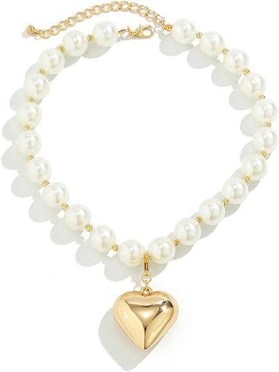 Exaggerated Punk Necklace with Large Round Beads – Bold and Trendy