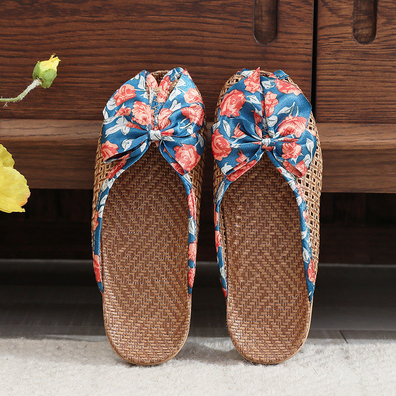 Claquettes en Rotin pour Femme