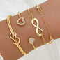 Bracelet Nœud d'Amour en Alliage