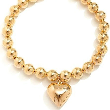 Exaggerated Punk Necklace with Large Round Beads – Bold and Trendy