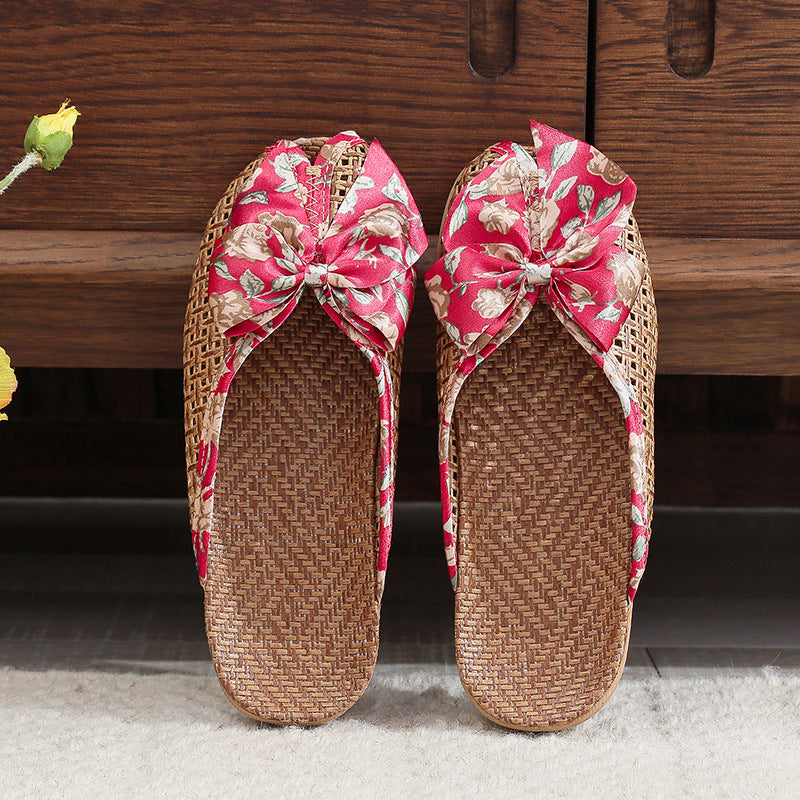 Claquettes en Rotin pour Femme