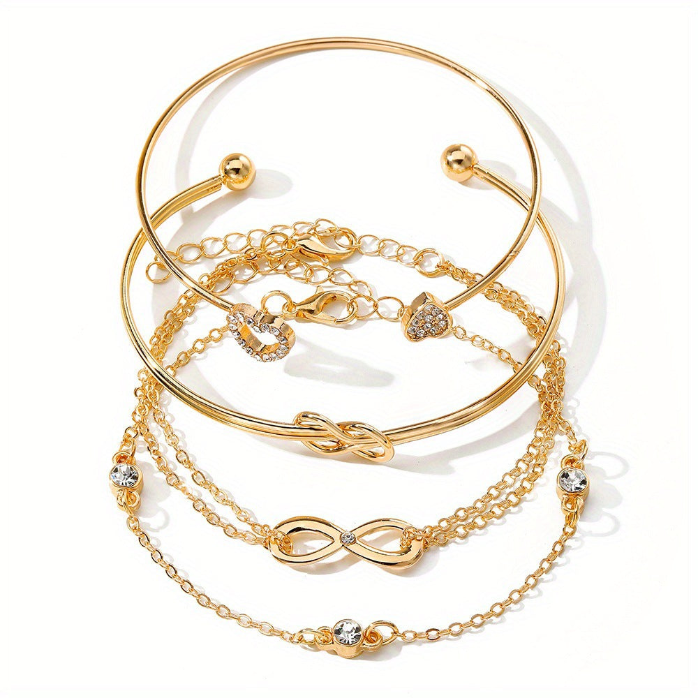 Bracelet Nœud d'Amour en Alliage