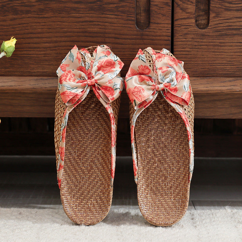 Claquettes en Rotin pour Femme