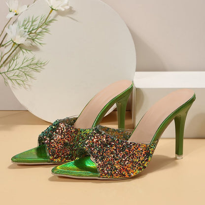 Sequined High Heels
