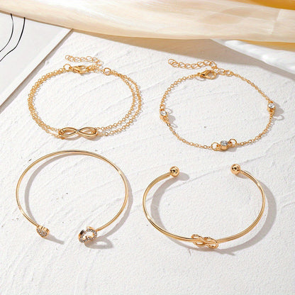 Bracelet Nœud d'Amour en Alliage
