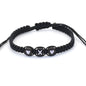 Bracelet Tressé à la Main avec Lettre & Cœur