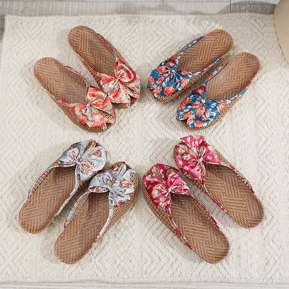 Claquettes en Rotin pour Femme