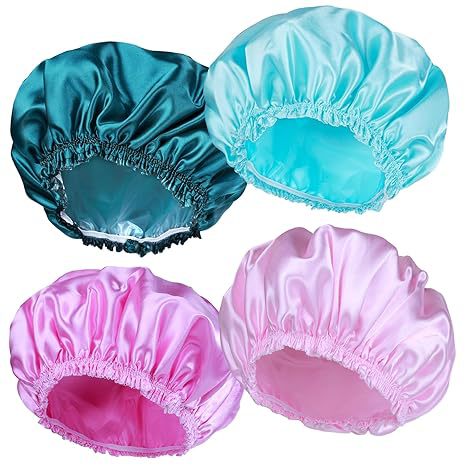 Bonnet de Douche Double Couche en Satin