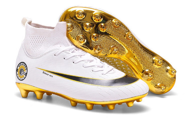 Chaussures de Football Hautes Spéciales Entraînement – Semelle Plaquée Or