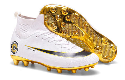 Chaussures de Football Hautes Spéciales Entraînement – Semelle Plaquée Or
