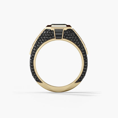 Bague Homme en Alliage avec Zircon Incrusté