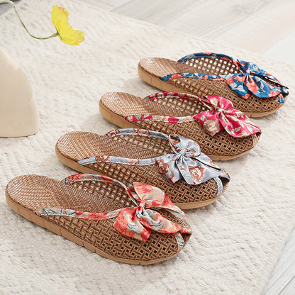 Claquettes en Rotin pour Femme