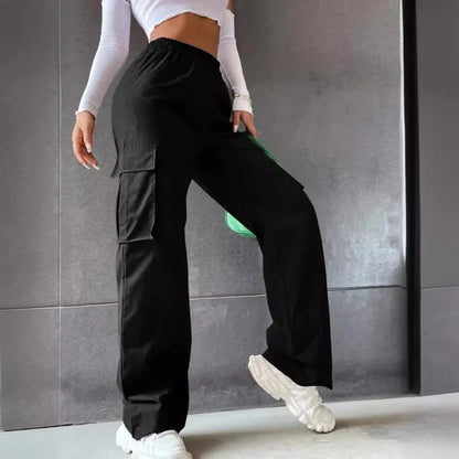 Pantalon Cargo Femme – Taille Haute