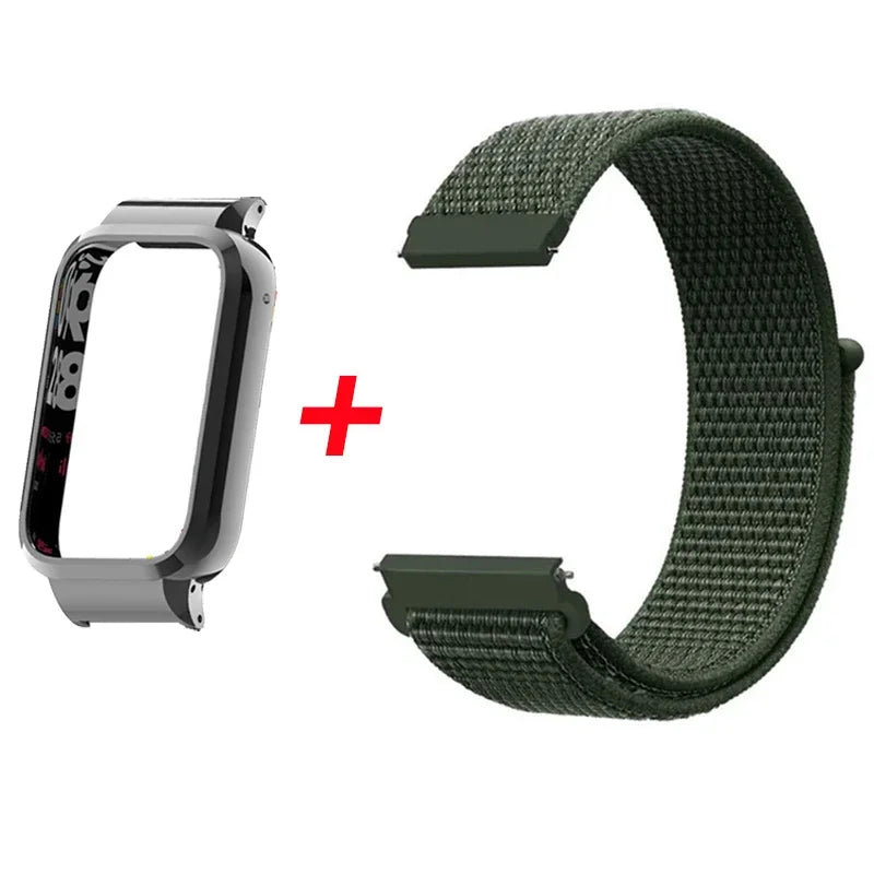 Bracelet  et Coque de Protection en Métal pour Xiaomi Mi Band