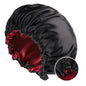 Bonnet de Nuit en Satin –  Réversible et Ajustable utilisé pour les soins des cheveux
